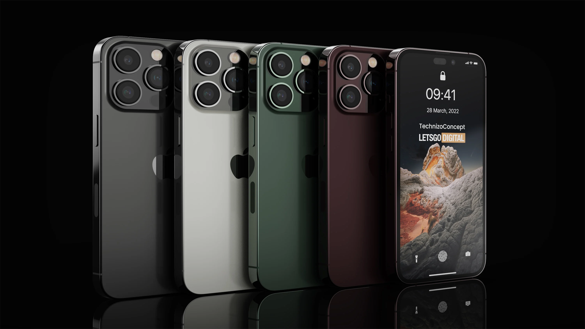 آیفون ۱۴ پرو و ۱۴ پرومکس، با رنگ‌بندی متنوع و طراحی جدید!