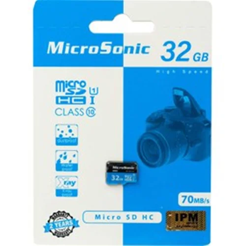 کارت حافظه microSD میکروسونیک مدل U1 ظرفیت 32 گیگابایت